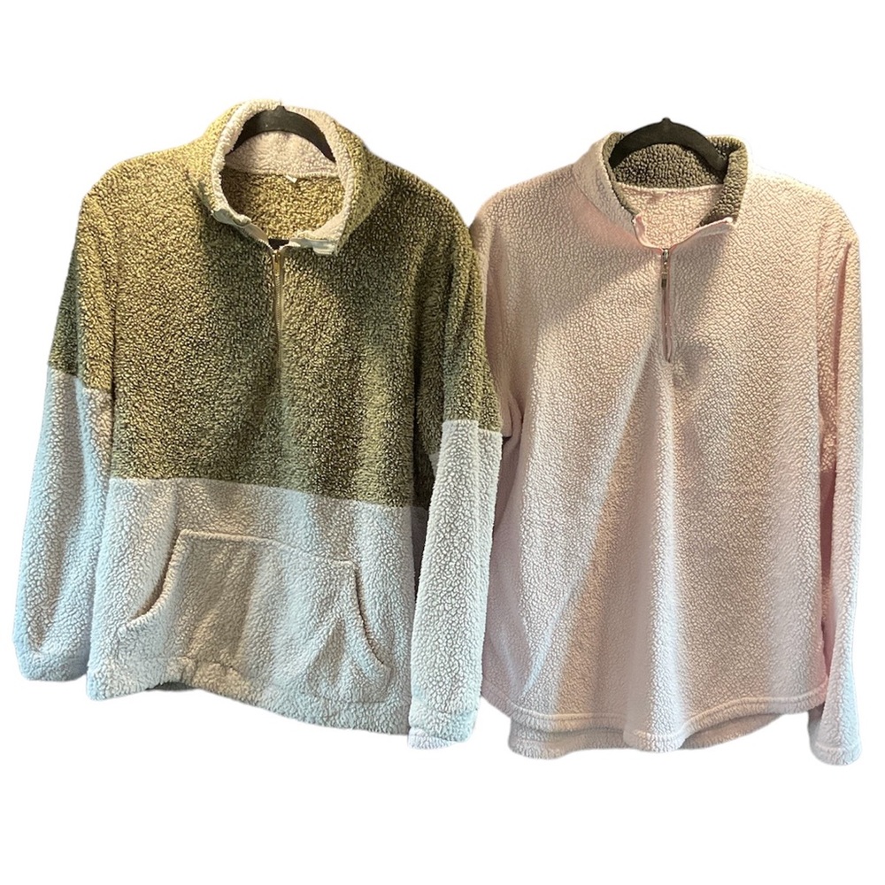 2 Shaggy Tops Light Jacket Women’s size XL